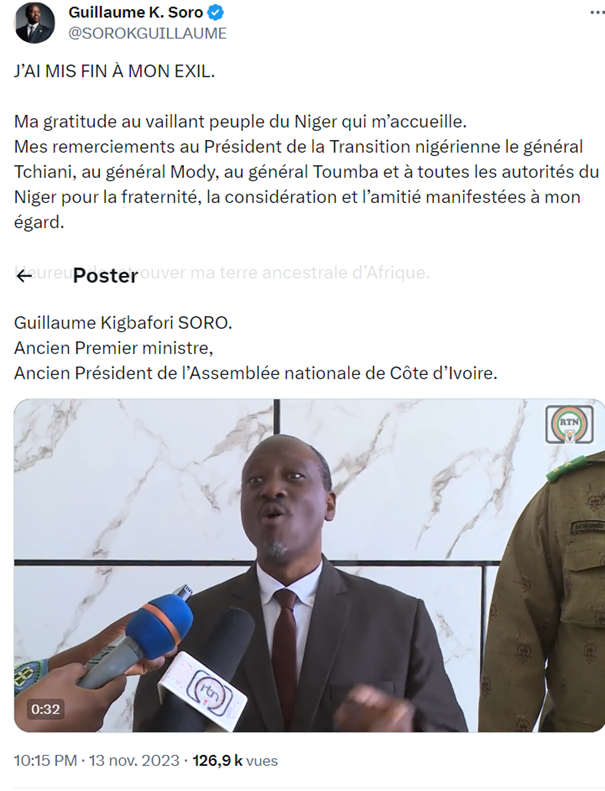 Guillaume Soro Annonce La Fin De Son Exil De Cinq Ans Afriquevision Guillaume Soro Annonce La Fin De Son Exil De Cinq Ans Afriquevision